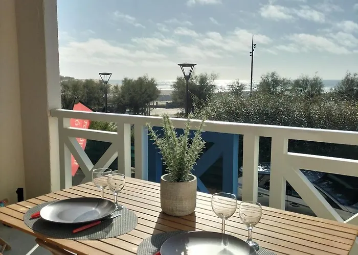 Mapalou Balcony Ocean View Cozy Downtown Parking Mimizan-Plage