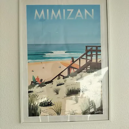 Mapalou Balcony Ocean View Cozy Downtown Parking Apartment Mimizan-Plage